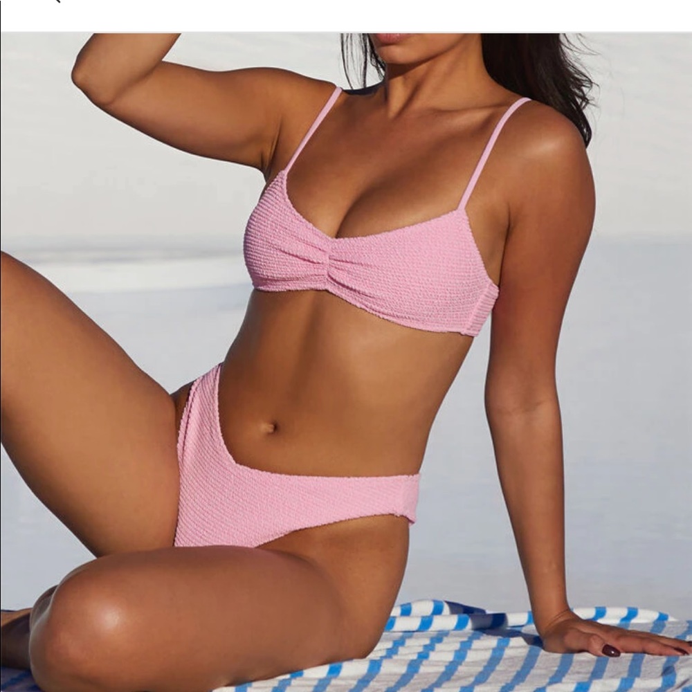 ISO pacsun pink la hearts bikini set.